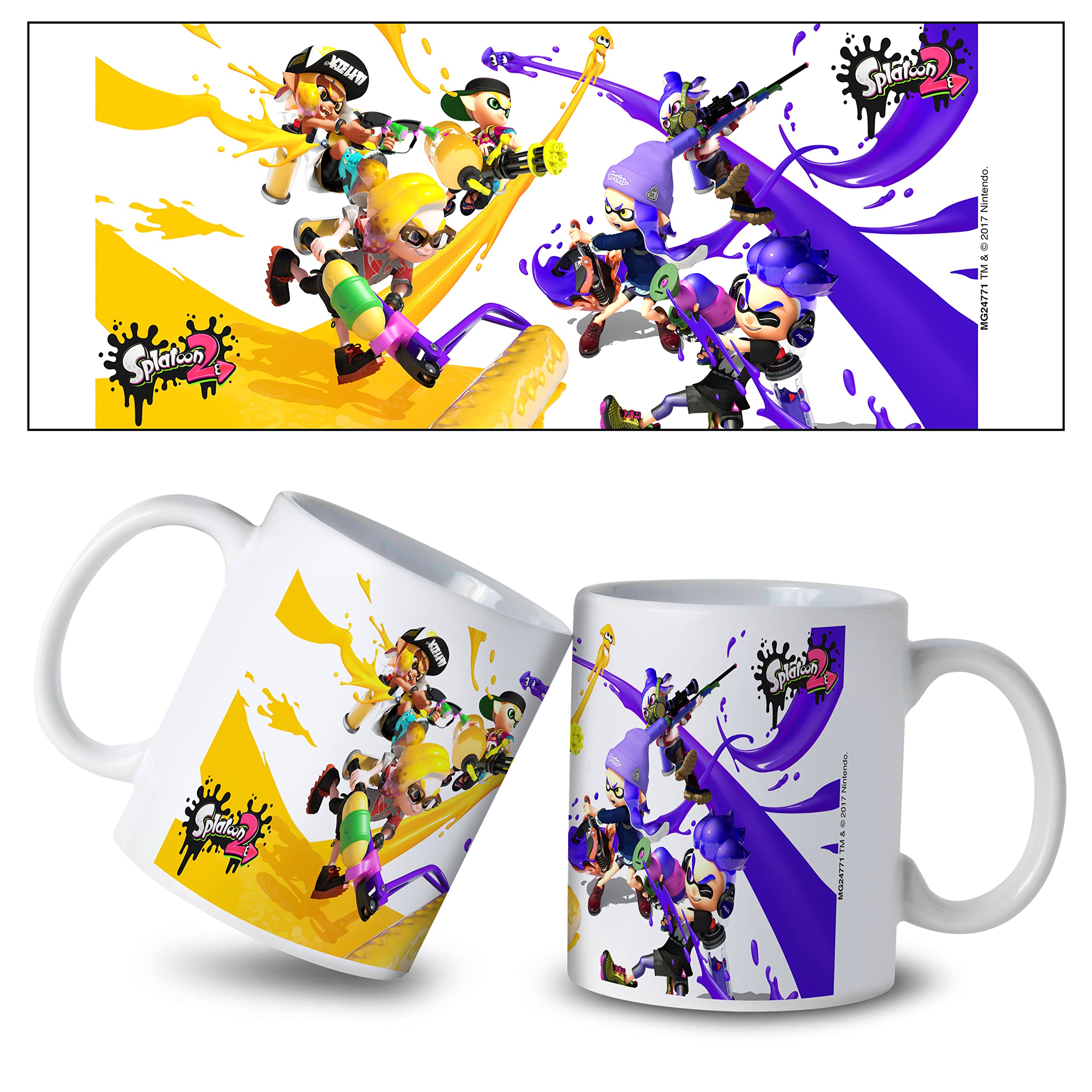 Amazon.com: Pyramid America - Splatoon 2 - Paint Battle 11 oz. Mug